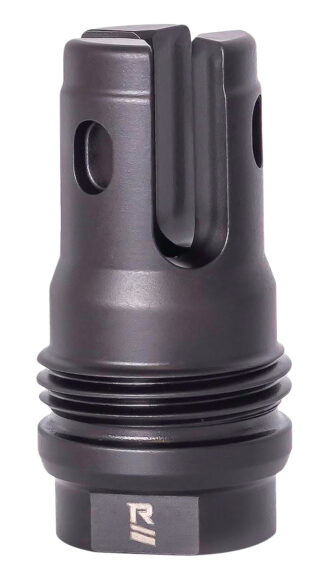 Rugged Suppressor FH008 R3 Flash Mitigation Black with M15x1 Threads & 2.13" OAL for 7.62mm Radiant762, Surge762, Razor762 & Micro30 Suppressors