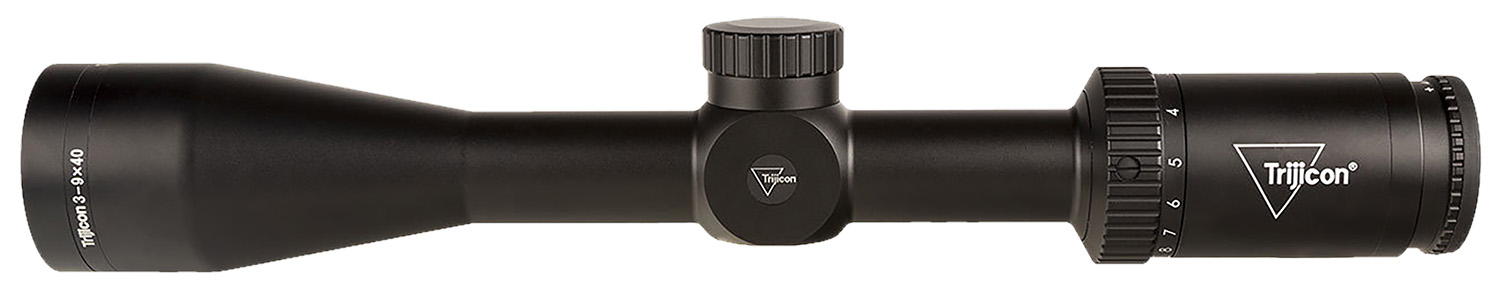 Trijicon 2700004 Huron Satin Black 3-9x 40mm 1" Tube German #4 Crosshair Reticle
