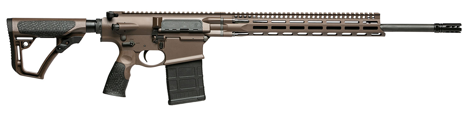 Daniel Defense 0216581690047 DD5 V5 Gen II 6.5 Creedmoor 20" 20+1 Mil-Spec Brown Cerakote 6 Position w/SoftTouch Overmolding Stock MLOK