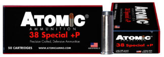 Atomic Ammunition 00419 Pistol Precision Craft 38Special +P 148gr Lead Hollow Point 50 Per Box/10 Case