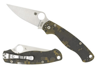 Spyderco Para Military 2 3.44 in Folding Knife, Digital Camo G10 Handle