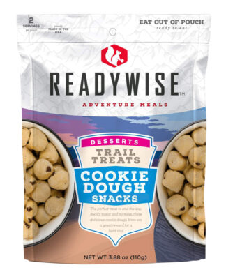 Readywise Trail Treats Cookie Dough Snacks Freeze-Dried, Nitrogen-Packed, 2 Servings Per Resealable Pouch