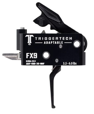 Trigger Tech Adaptable FX9 Two-Stage Flat Trigger, Adjustable 3.50-6 lb, Black PVD