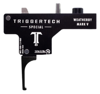 TriggerTech Special Single-Stage Flat Trigger for Weatherby Mark V, 1-3.50 lb, Black PVD