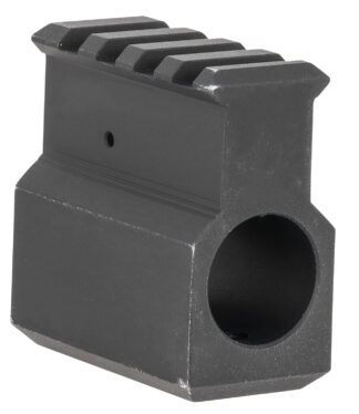 LBE Unlimited AR Platform .750 Railed Gas Block, Upper Receiver Height Rail, Black Anodized Aluminum