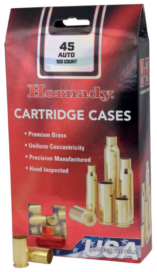 Hornady 8602 Unprimed .22 Hornet Rifle Brass Cases, 50-Round Box