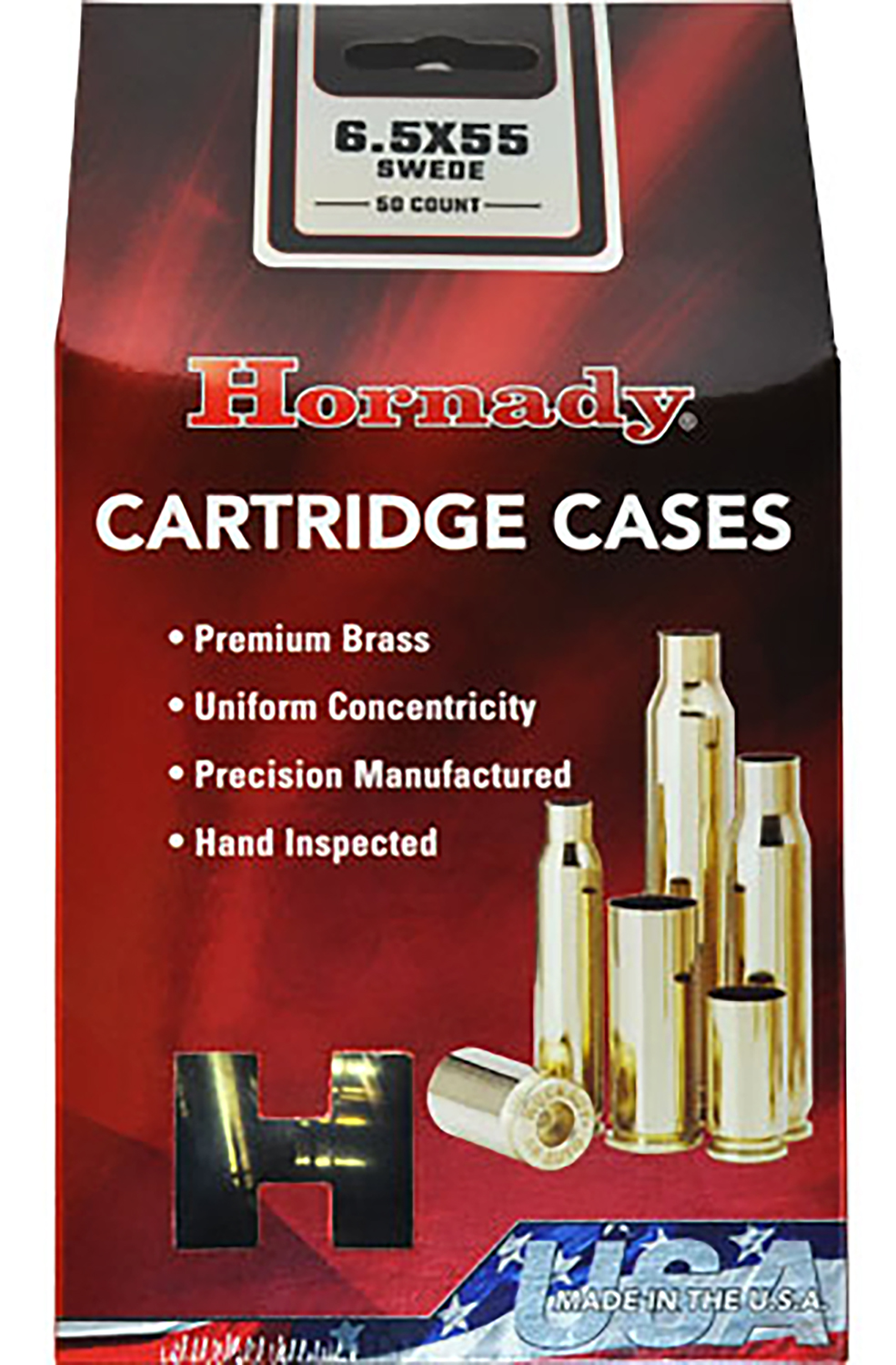 Hornady 6.5x55 Swedish Rifle Unprimed Brass Cases (86263)