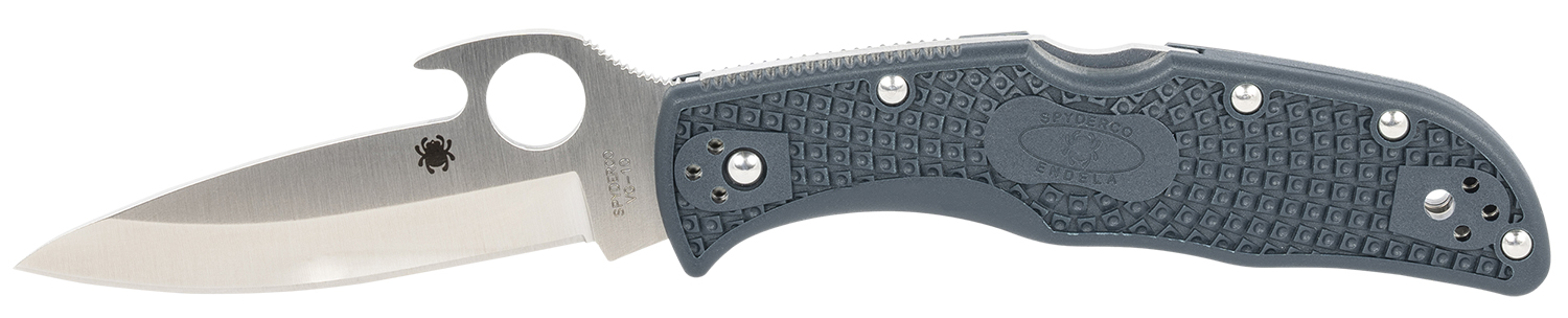 Spyderco C243PGYW Endela Lightweight 3.41 in VG-10 Stainless Folding Knife Blue-Gray FRN