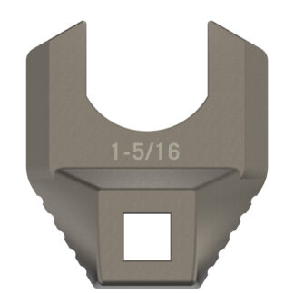 Real Avid Master-Fit 1/2 Drive 1-5/16" AR15 Crowfoot Armorer's Wrench, Titanium-Coated Stainless