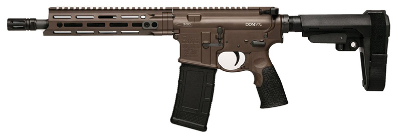 Daniel Defense DDM4 V7 Pistol .300 AAC Blackout 10.3 in SBA3 Brace Mil-Spec+ Brown M-LOK