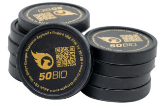 Firebird 50BIO 50mm Moving Trajectory/Static Detonating Targets, White Smoke, 10-Pack