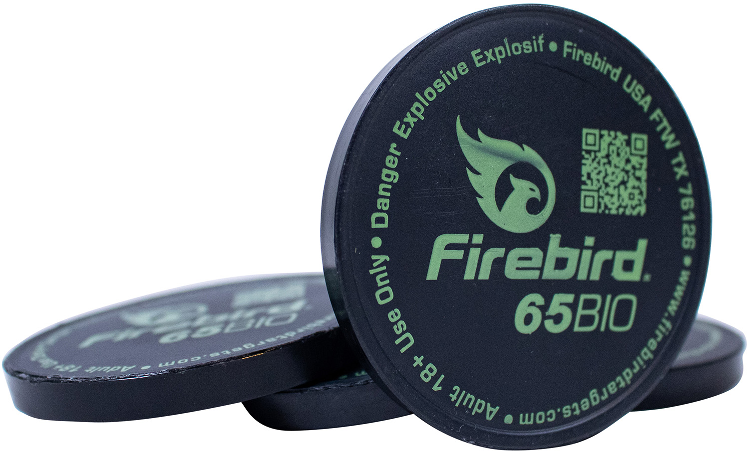 Firebird 65BIO 65mm Biodegradable Flash/Smoke/Sound Impact Targets, 10 Pack
