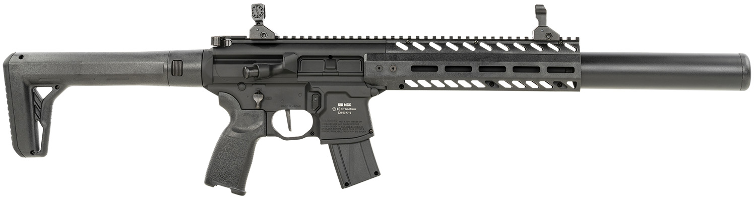 Sig Sauer Airguns MCX Air Rifle .177, 18 in Barrel, 30-Round, CO2, Black