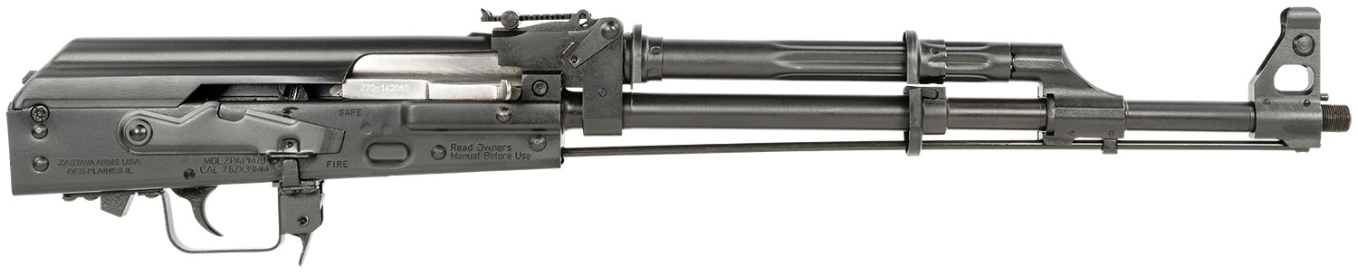 Zastava Arms ZPAPM70 ZR7762BA 7.62x39mm Semi-Auto AK47 Rifle, 16.25 in, Black Finish