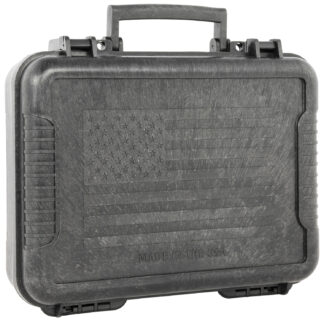 Outdoor Connection Molded Pistol Case 11 In Black Polypropylene W/US Flag