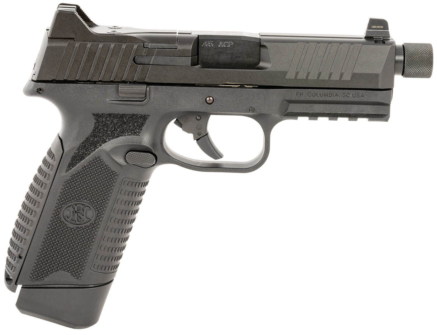 FN 545 Tactical FN 545T Striker-Fired .45 ACP 4.71 in, 18+1 Rounds, Black Optic-Cut Threaded Barrel