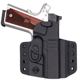 C&G Holsters 1862100 Covert OWB Black Kydex Belt Loop Fits 1911 3.5" Right Hand
