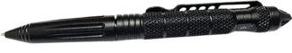 Uzi Accessories UZI Defender Tactical Pen Black Aluminum with Carbide Glass Breaker