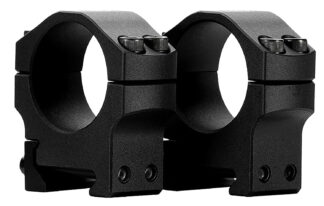 MDT Premier Lightweight Scope Ring Set, 34mm Tube, 1in Medium, Black Aluminum