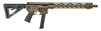 Diamondback DB1418P061 DB15  9mm Luger 32+1 16", FDE Rec/M-Lok Handgaurd, Carbon Lower, Black Magpul CTR Stock/K2 Grip, Flash Hider