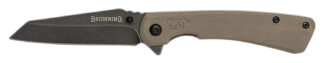 Browning Branded Rock Folding Wharncliffe Knife 3 in Blade, 7Cr17MoV SS