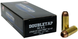 Double Tap Ammunition DT Lead Free .50 Action Express 275 gr Solid Copper Hollow Point (20 Rounds)