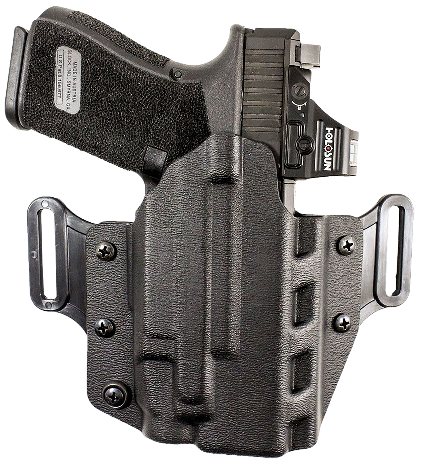 DeSantis Veiled Partner OWB Kydex Holster for Glock 19/23/32/45, Black