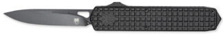 CobraTec Knives Mamba Large Plain Black TiCN D2 Steel Blade/4.75" Black Textured Aluminum Handle