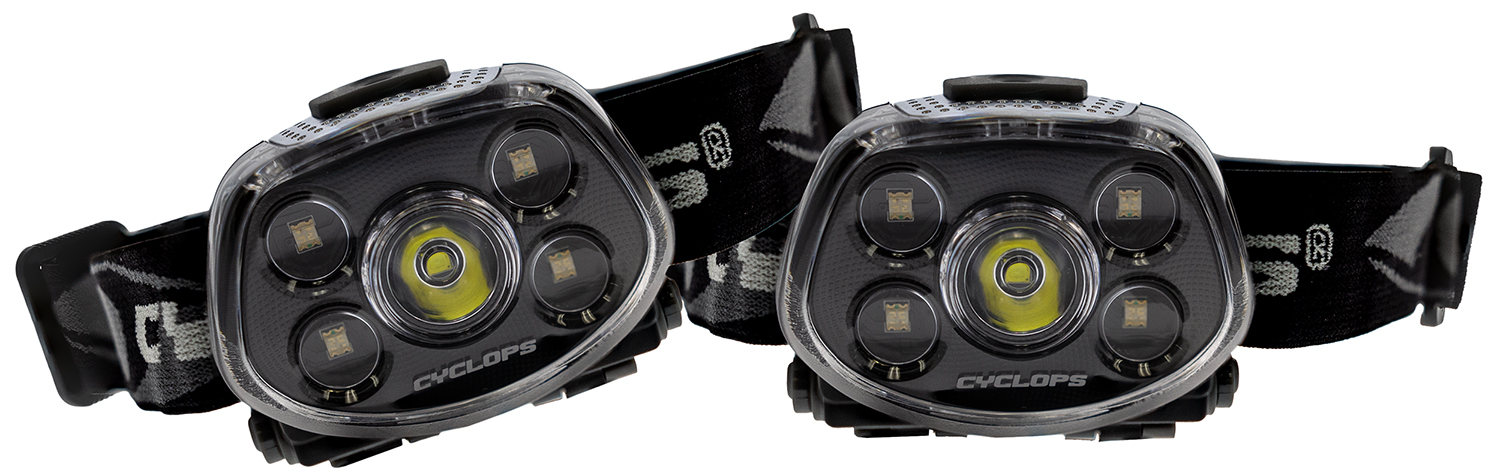 Cyclops Force XP LED Headlamp Black 350 Lumens, 2-Pack
