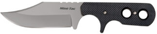 Cold Steel Mini Tac Bowie CS49HCFZ Fixed Clip Point 3.63 in Stonewashed 8Cr13MoV SS Blade