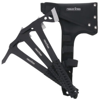 Cold Steel 1.75 in Throwing Axes Set of 3, Black Oxide 420 Stainless Steel Blade