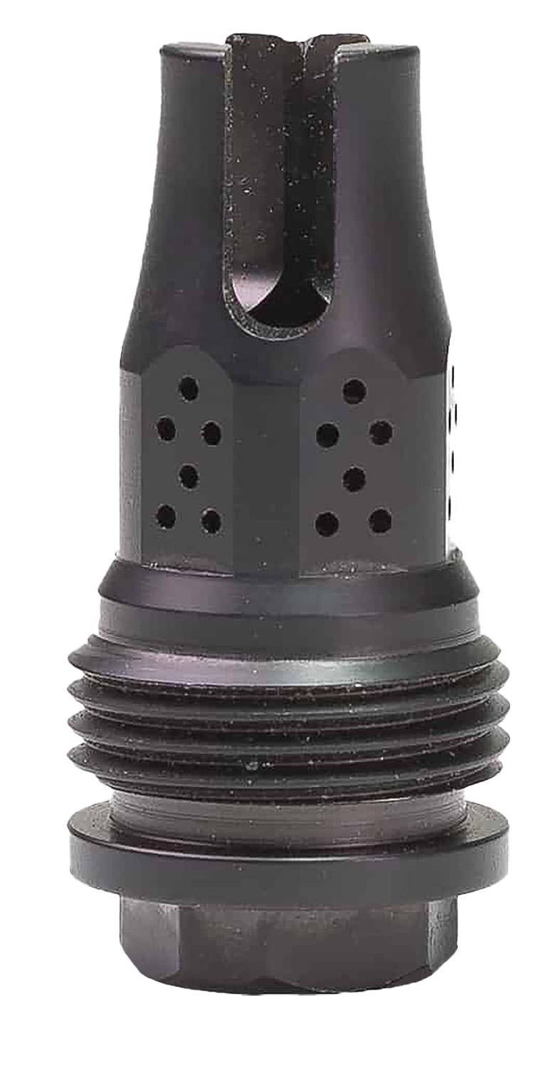 JK Armament War Eagle Compensator/Flash Hider QA Mount, 30 Cal, 5/8x24, Stainless Steel Nitride Black