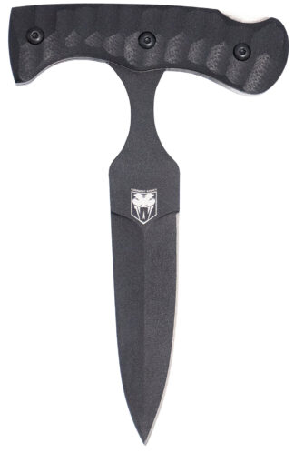 Cobratec Knives FG10PD Folding Push Dagger 2.88 in D2 Steel Blade, Black Textured G10 Scales