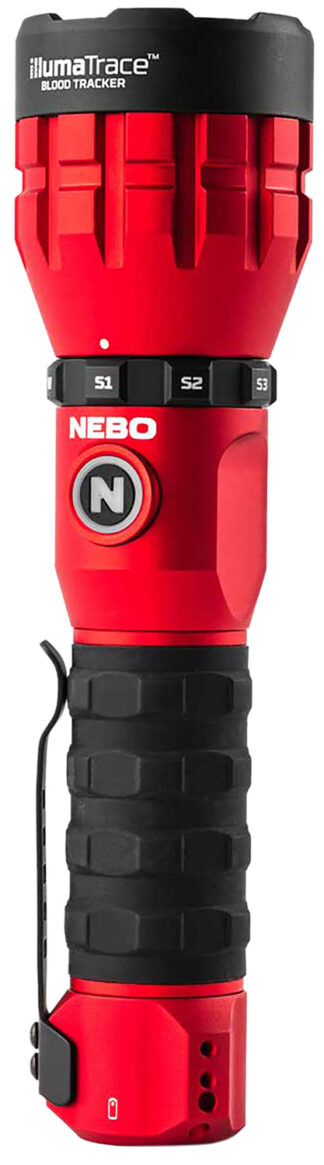 NEBO Illumatrace Blood Tracker Flashlight Red, 150/170 Lumens White LED