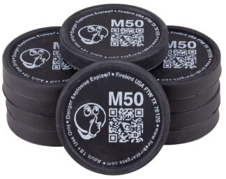 Firebird M50 Moderated Targets 50mm, Moving Trajectory/Static, Low Noise, 10 Pack