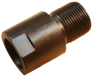 Banish Thread Adapter M14x1LH to 5/8x24, 1.25 in Length