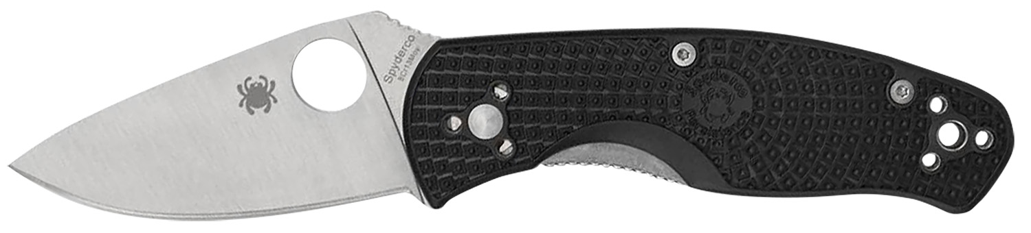 Spyderco Persistence Lightweight Folding Knife 2.75 in Plain 8Cr13MoV Black FRN