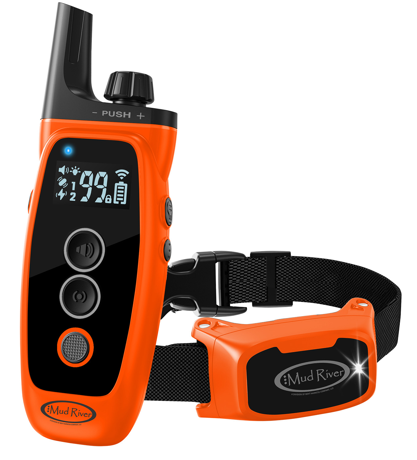 Boyt Harness MR 1000 Training Collar 1000-Yard Range, Rechargeable, Black/Orange