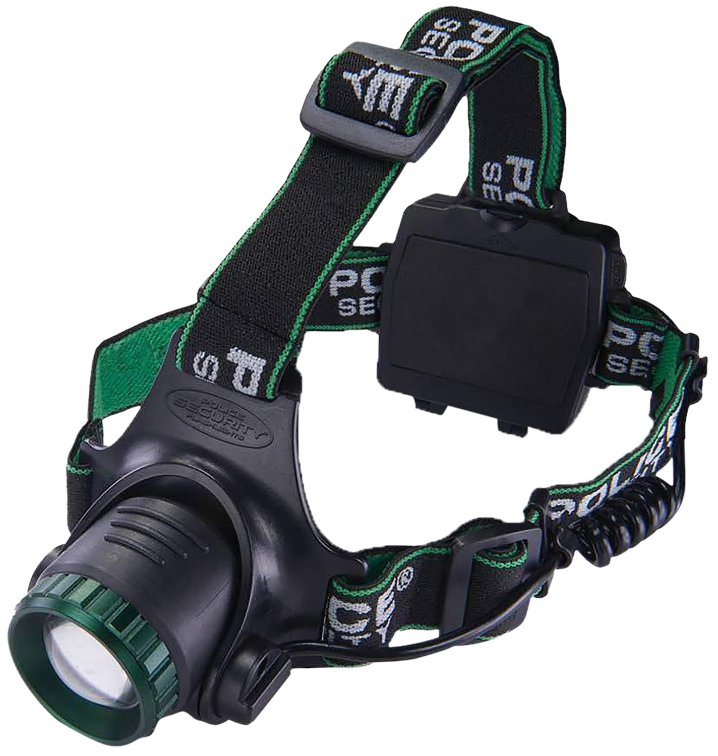 LB Marketing Blackout-R Police Security Headlamp Black LED Rechargeable