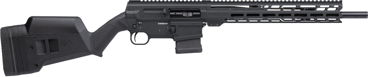 CMMG 55A830B-AB Dissent BR4 5.56 NATO 10+1 16.10" Black Nitride Medium Taper Barrel, Black Armor Cerakote Picatinny Rail Aluminum Receiver, 13.50" M-LOK Handguard, Magpul SGA Black Polymer Stock