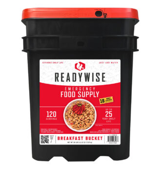 Wise Foods RW10121 Emergency Breakfast Bucket 120 Servings
