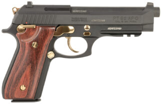 Taurus 92 Double/Single Action 9mm 5in 17+1 Matte Black with Gold Accents
