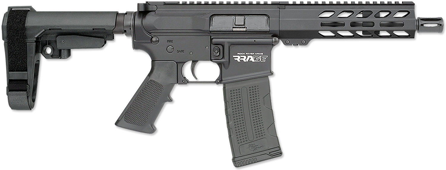 Rock River Arms DS21322 LAR-15M RRAGE 223 Rem/5.56 NATO 30+1 7" Black Anodized Steel Threaded Barrel, M-LOK Handguard, Black Aluminum Picatinny Rail Receiver, Black Polymer SBA3 Brace & Black A2 Grip