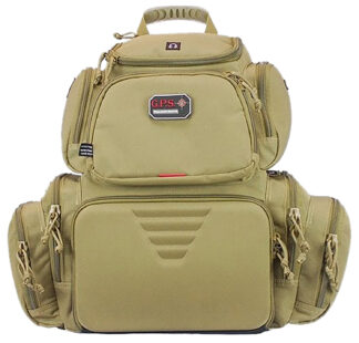 G*Outdoors GPS1711BPT Handgunner Backpack 22.85 in Length, 4 Handguns, Tan