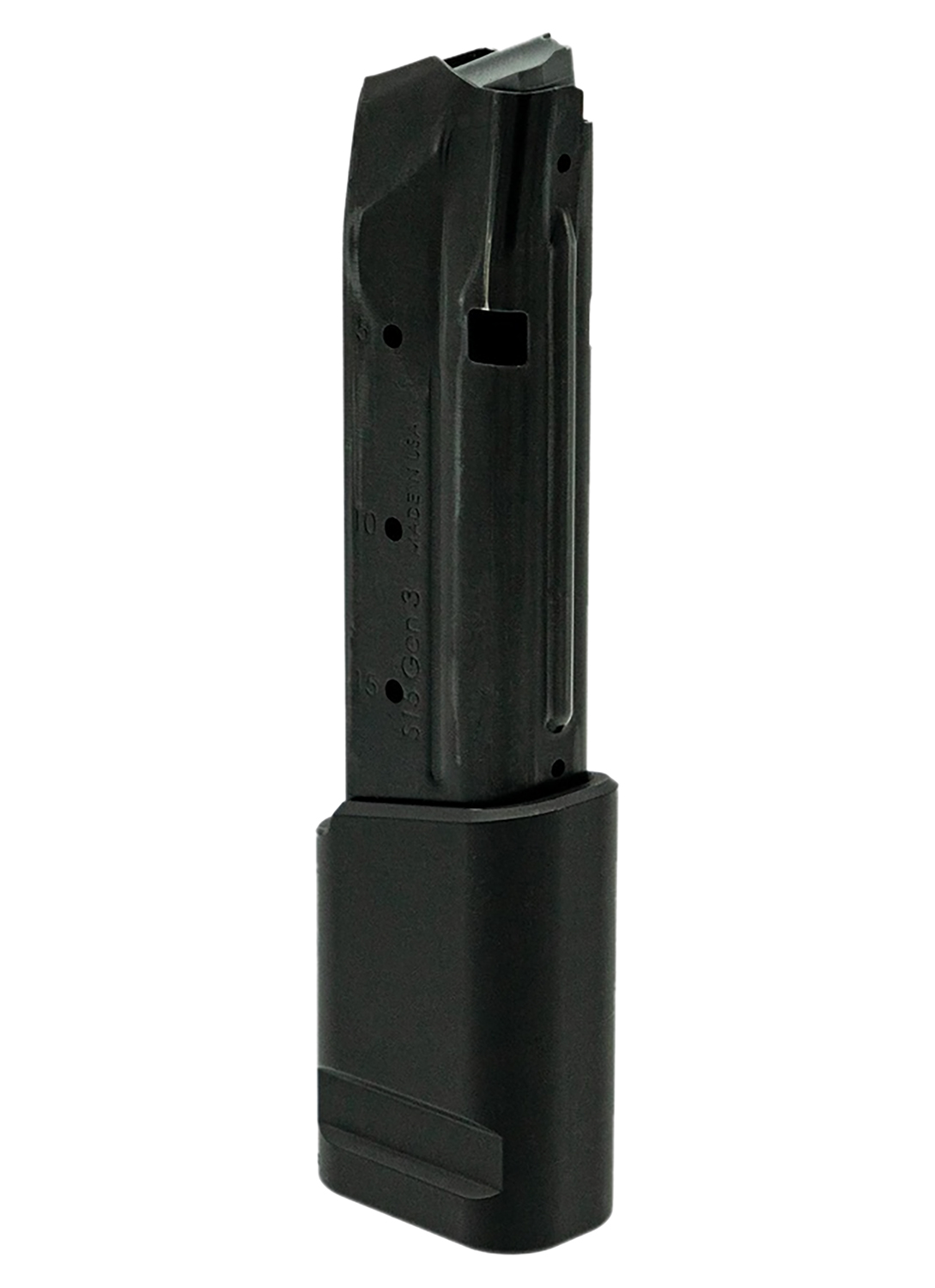 Shield Arms S15 Magazine Extension +10 Rounds, Black Aluminum