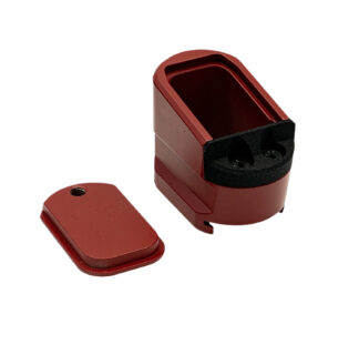 Shield Arms M&P 2.0 Magazine Extension +5, 9mm/.40 Cal, Red Anodized Aluminum