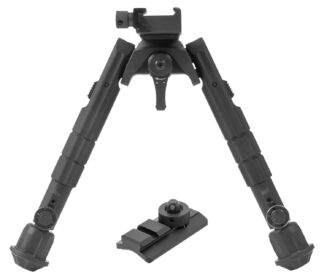 Leapers Recon TLBP01B Bipod, Black Anodized, 6.6-9.1 in Center Height, Picatinny