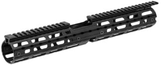 Leapers MTU015SSM Quad Rail Handguard Aluminum Matte Black AR15 Super Slim M-LOK