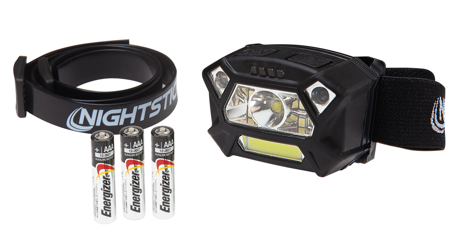 Bayco/Nightstick NSP-4400B Dual-Light Motion Sensor Headlamp, Black, 320 Lumens