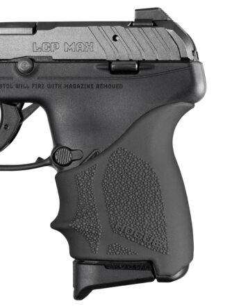 Hogue 18130 Grip Sleeve Handall Beavertail Black Rubber